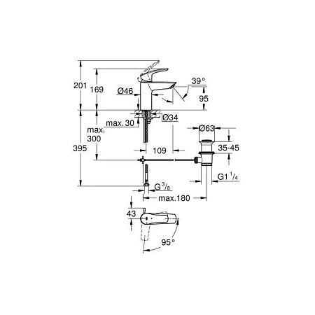 Смеситель Grohe Eurosmart 32926003 для раковины