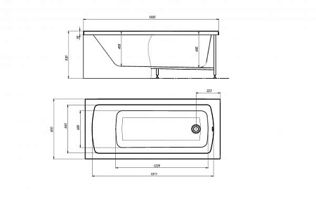 Акриловая ванна Timo Ritta RITTA1880 180х80 без гидромассажа