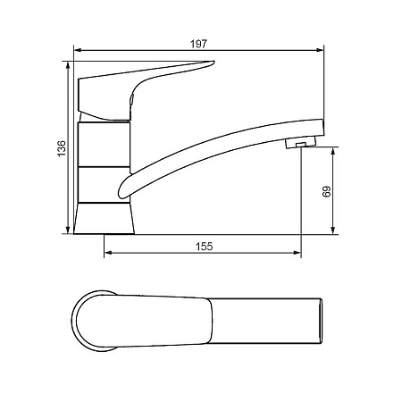Смеситель Damixa Jupiter 770220001 для раковины
