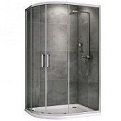 Душевой уголок ABBER Schwarzer Diamant AG01129 прозрачное/хром