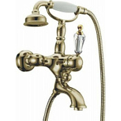 Смеситель Boheme Medici Ripresa 303-SW для ванны с душевым гарнитуром, бронза/Swarovsk
