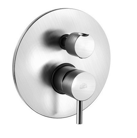 Смеситель Paffoni Stick SK019ST для ванны, сталь