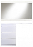 Мебель для ванной напольная El Fante Даллас 120 L 3 ящика, пленка, белый