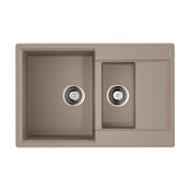 Кухонная мойка Omoikiri Daisen 78-2T-SA 78x51x23 бежевый