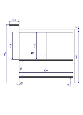 Мебель для ванной Cersanit Botanique 63015 100 зелёный