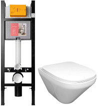 Комплект унитаз Jacob Delafon Modern Life E21774RU-00 + инсталляция + крышка