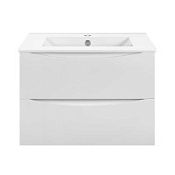 Тумба с раковиной Vincea Mia Slim VMC-2MC600S1GW 60 подвесная, 2 выкатных ящика, G.White