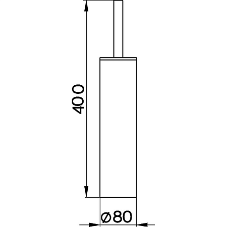 Ершик Cisal System SY09065021 напольный, хром
