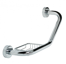 Поручень с мыльницей Fixsen Hotel FX-31018 полированная сталь