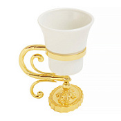 Стакан настольный Migliore Edera 16953 керамика/золото