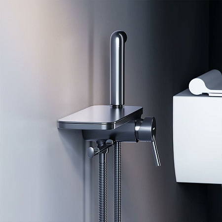 Гигиенический душ со смесителем Damixa Jupiter 773500301 черный