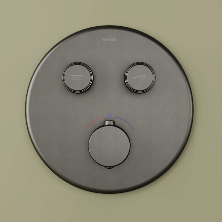 Душевой комплект Sancos Space SC3006GMG вороненая сталь