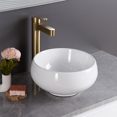 Раковина накладная BelBagno BB1114 31.5x31.5x16 белый