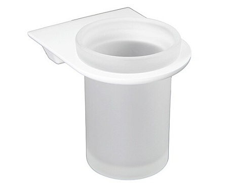 Стакан WasserKRAFT Kammel K-8328WHITE белый/матовое стекло