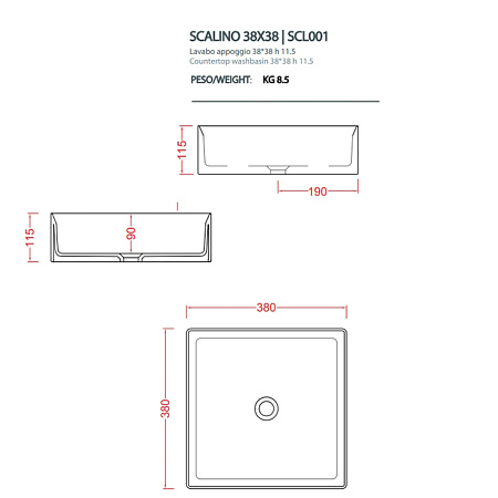 Раковина ArtCeram Scalino SCL001 12;00 38 giallo zinco