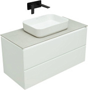 Тумба с раковиной Allen Brau Infinity 1.21003.WM 99.2 белый матовый