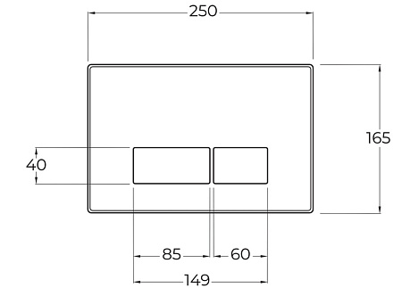 Система инсталляции для унитазов BelBagno BB097SET.Q.CR с кнопкой