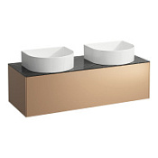 Тумба с раковиной Laufen Sonar 4.0542.4.034.141.1 120 медь/черный мрамор