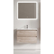 Мебель для ванной Sancos Libra 80 LB80EG дуб галифакс натуральный/белый