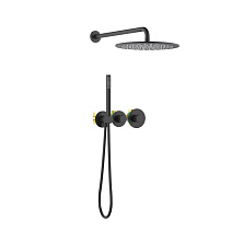 Душевой комплект Timo Saona SX-2359/03SM черный матовый Душевой комплект Timo Saona SX-2359/03SM черный матовый