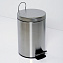 Ведро WasserKRAFT Ammer K-665 с педалью 5л, микролифт, матовый хром - фото 2