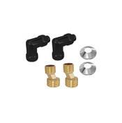 Комплект подключения с круглыми вентилями Aquatek AQ 3020BL черный муар