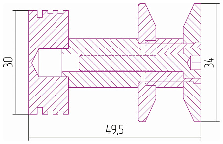 Вешалка Сунержа Каньон 00-2010-0003 для водяных и электрических, без покрытия
