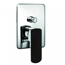 Смеситель Palazzani Mis Color 56102027 для ванны с душем хром/черный