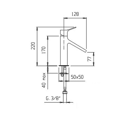 Смеситель Palazzani Young 07304510 для раковины