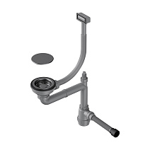 Слив-перелив для мойки Omoikiri WK-1C-GM вороненая сталь