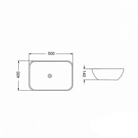 Раковина Vincea VBS-101 50 белый