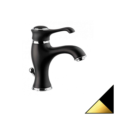 Смеситель Emmevi Tiffany 6003NO для раковины, черный/золото