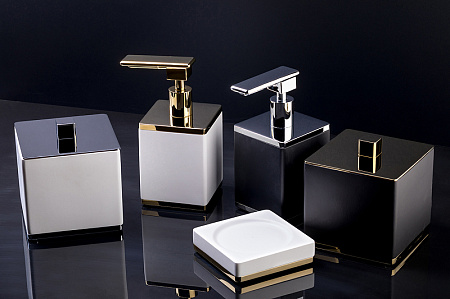 Диспенсер для ватных дисков Boheme 10964-W-CR хром/белый