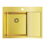 Кухонная мойка Omoikiri Akisame 65-LG-L 65х51 светлое золото