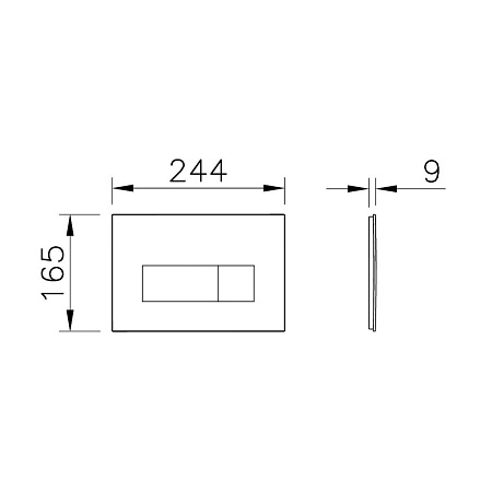 Кнопка смыва VitrA Root Square 740-2395 никель