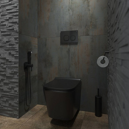 Кнопка смыва IDDIS Uniglass UNG01GBi77 черный