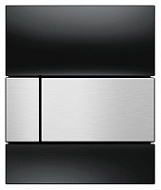 Кнопка смыва Tece Square Urinal 9242806 черное стекло, кнопка сатин