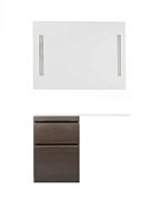 Мебель для ванной напольная El Fante Даллас 120 L 2 ящика, пленка, венге