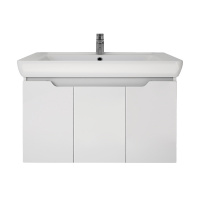 Тумба c раковиной Dreja Q(D) 99.1003 80 белый глянец