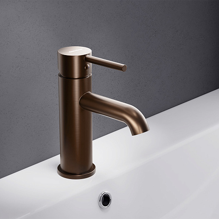 Смеситель Damixa Scandinavian Pure 360210500 для раковины, розовое золото