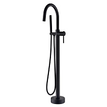 Смеситель Boheme Uno 469-B для ванны с душем, напольный, черный Смеситель Boheme Uno 469-B для ванны с душем, напольный, черный