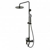 Душевая стойка Bravat Rhein F6429564BW-A-ENG черный матовый