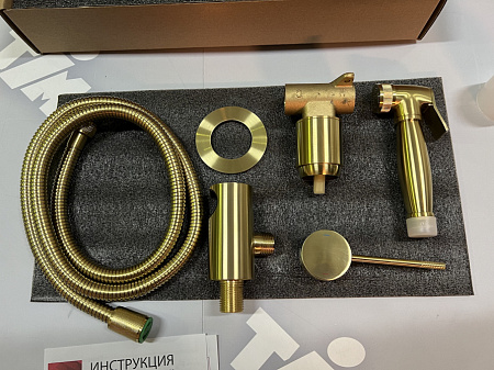 Гигиенический душ со смесителем Timo Saona 2389/17SM золото