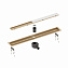 Душевой лоток Timo Drain System DS230208/17 80 двухсторонняя решетка, золото матовое