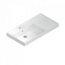 Раковина Kerama Marazzi Cubo CU.wb.90Lh левая, белая