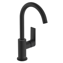 Смеситель Hansgrohe Rebris E 72576670 для раковины, черный матовый