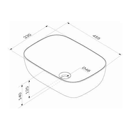 Раковина Am.Pm Func M8FWCC10450WG 45