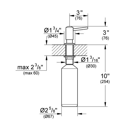 Дозатор для жидкого мыла Grohe Contemporary 40536000 хром