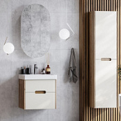 Мебель для ванной Aquaton Оливия 1A254201OLVG0 55 бежевый /дуб веллингтон