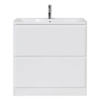 Тумба с раковиной BelBagno Albano ALBANO-700-2C-PIA-BL 70 напольная, bianco lucido